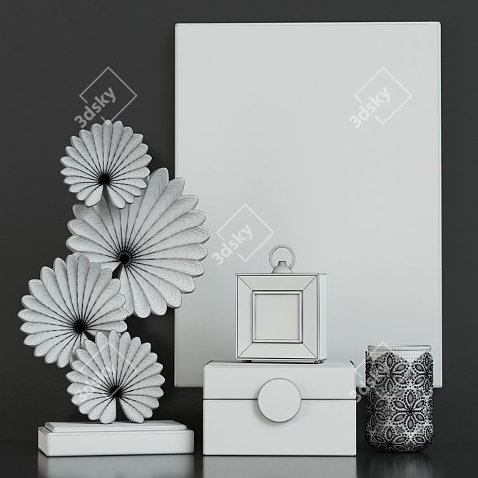 Title: Glimmering Home Decor Kit 3D model image 4