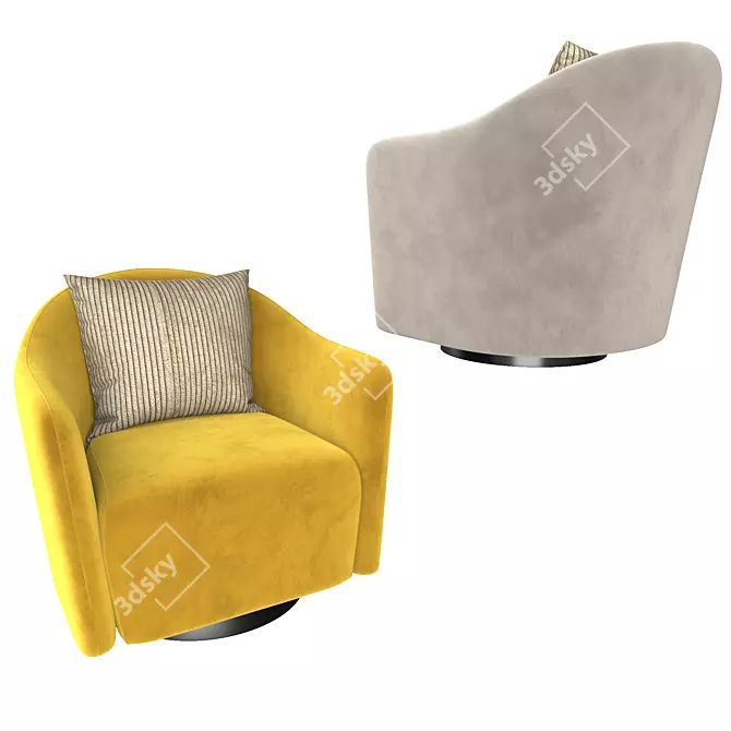 Modern Longhi Armchair: 2015 Edition 3D model image 3