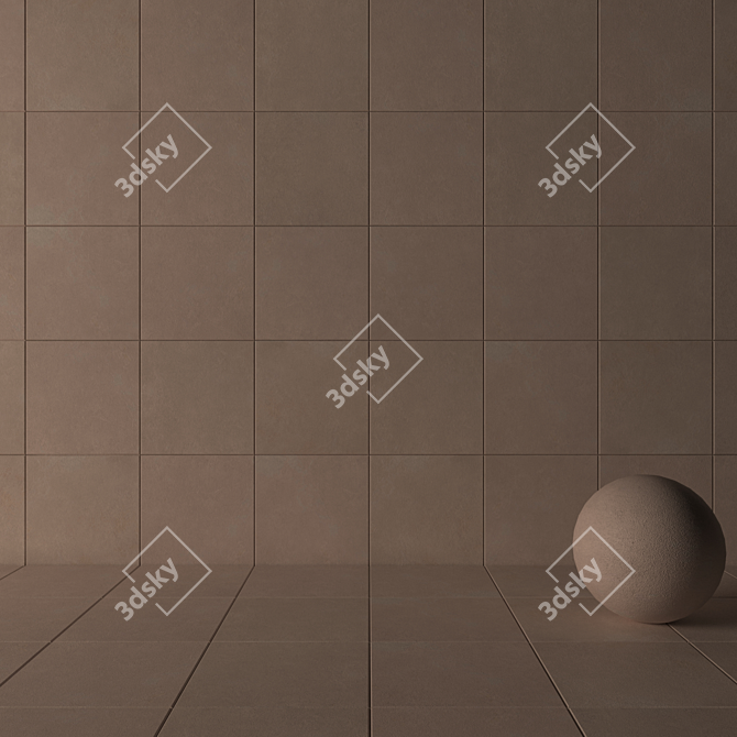 Flaviker Still Now Sand 60x60: Versatile Wall and Floor Tiles 3D model image 3