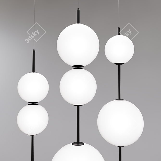 Modern Pendant Lamps | Height: 80/103cm | Voltage: 90-260V 3D model image 2