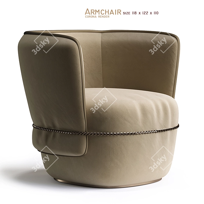 Timeless Elegance: Classic Armchair 3D model image 1