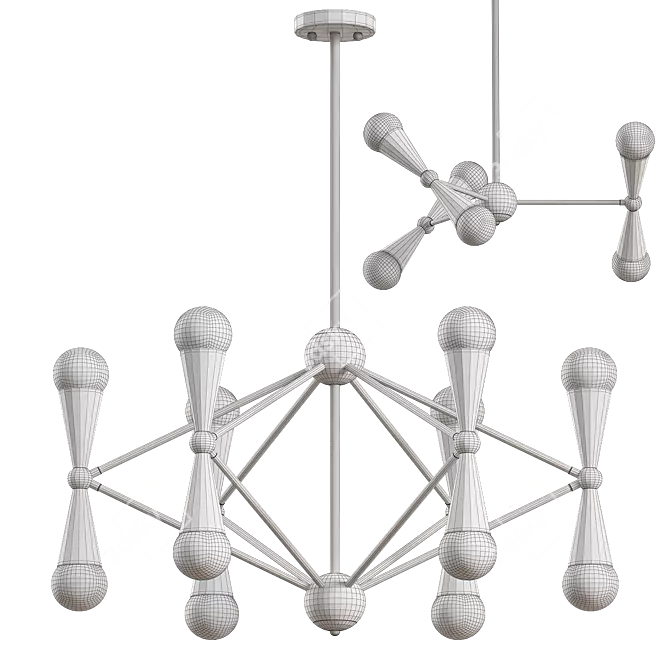 Elegant Adaman Chandelier 3D model image 3