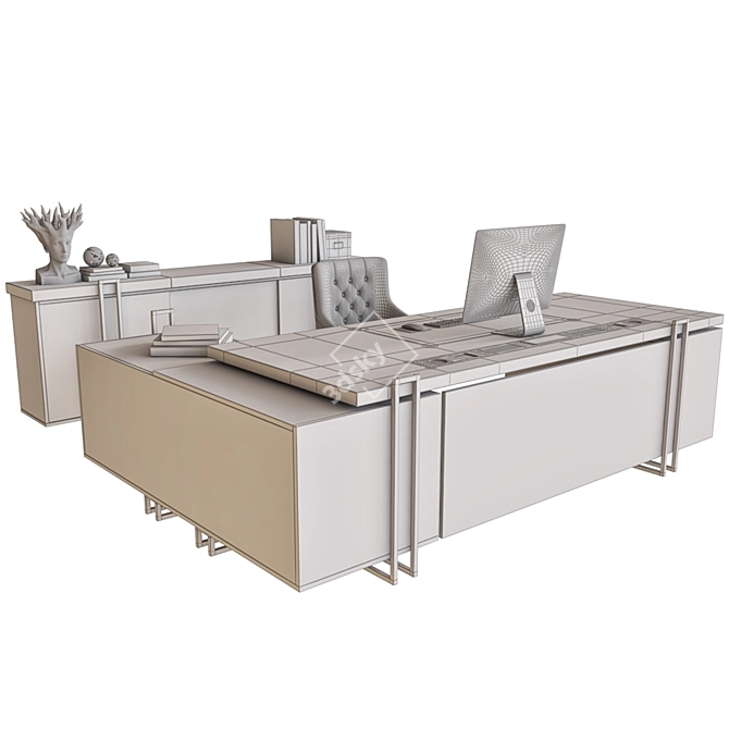 Elegant PALM Office Furniture 3D model image 3