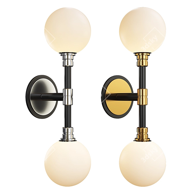 Elegant Andromeda Sconce 3D model image 1