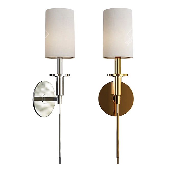 Luxury Amherst Sconce  Elegant Illumination for Any Space 3D model image 1