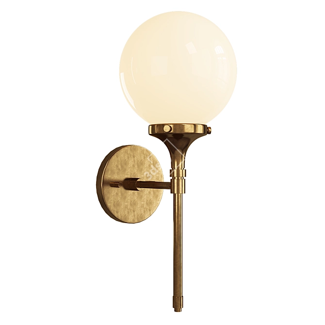 Elegant Beverly Hills Wall Sconce 3D model image 1