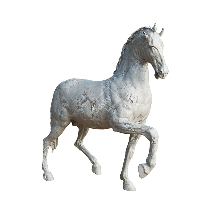 Majestic Equestrian Sculpture 3D model image 5