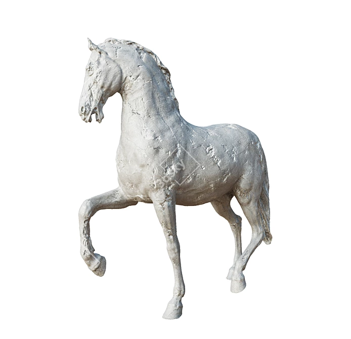 Majestic Equestrian Sculpture 3D model image 6