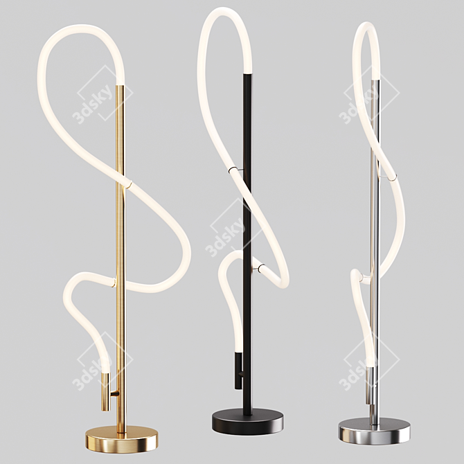 Budget Floor Lamp - H110 cm 3D model image 1