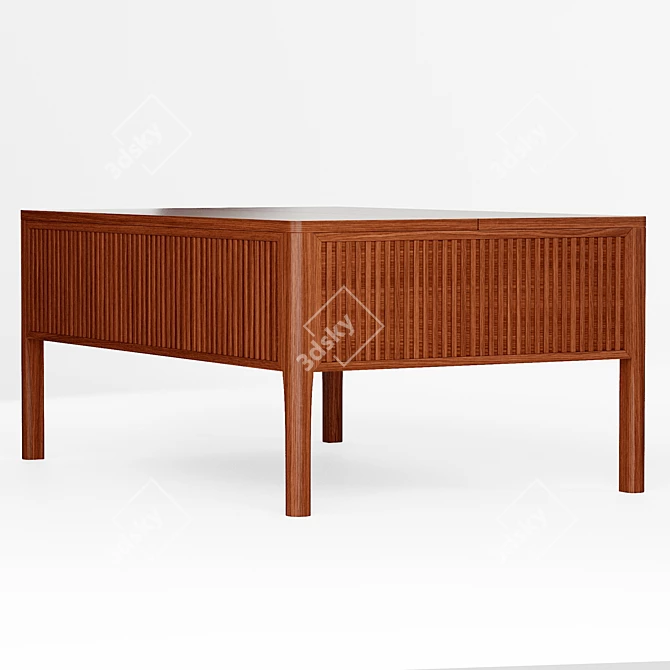 Mid-Century Lift-Top Coffee Table 3D model image 4