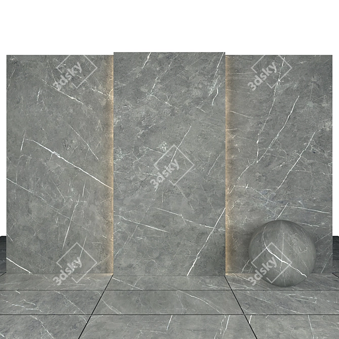 Roma Gray Stone Texture Bundle+Max.FBX.OBJ 3D model image 2