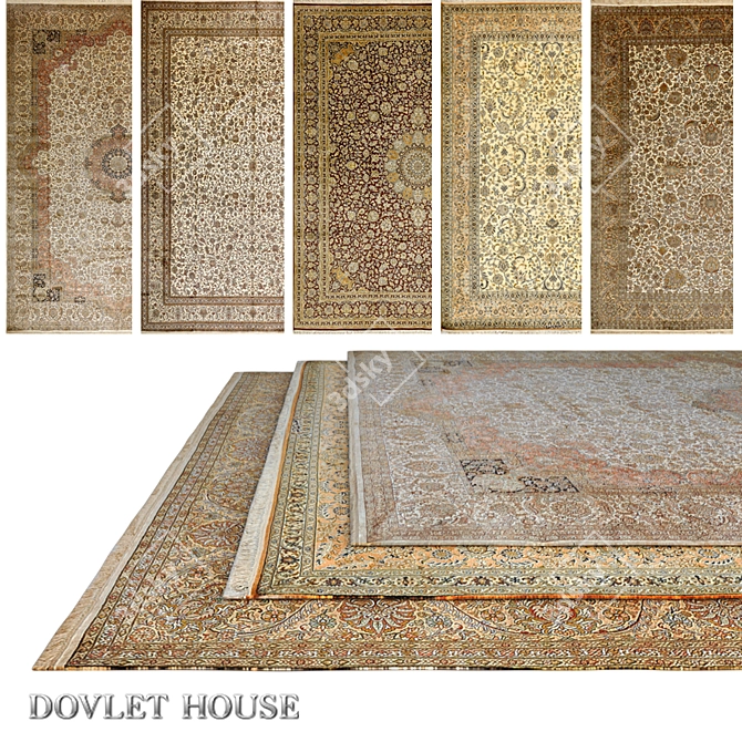 Luxury Silk Carpets Collection 3D model image 1