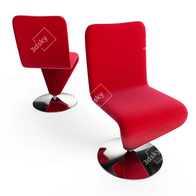 Modern Midj F12 Chair: Stylish and Accurate Design 3D model image 1