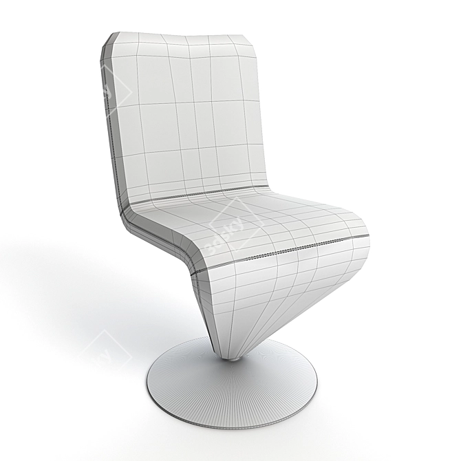 Modern Midj F12 Chair: Stylish and Accurate Design 3D model image 4