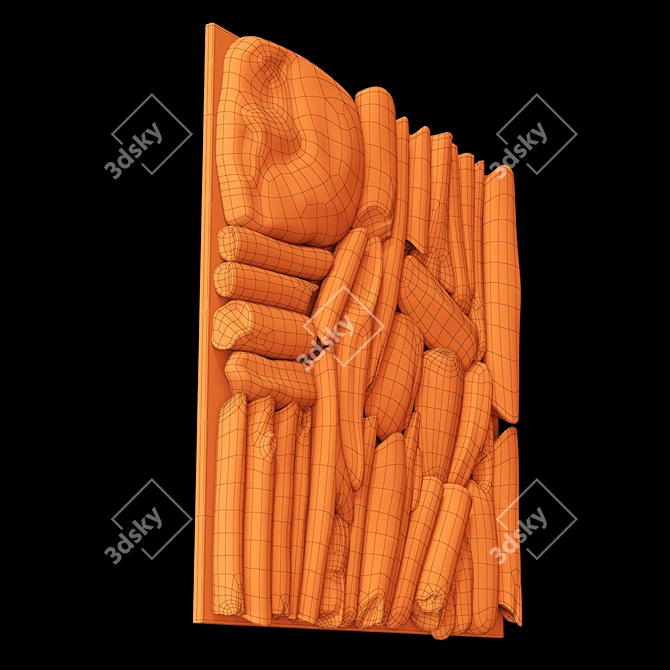 Branch Splinter Panel - Smoothed Geometry 3D model image 7