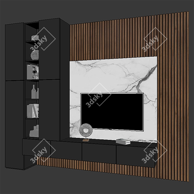 Modern TV Stand Furniture 3D model image 3