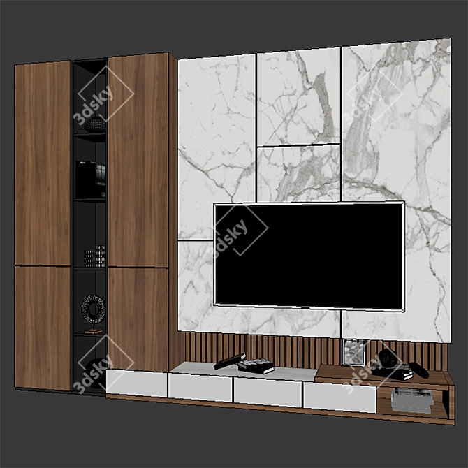 Versatile TV Stand 055: Ready-to-Use Visualizations 3D model image 3