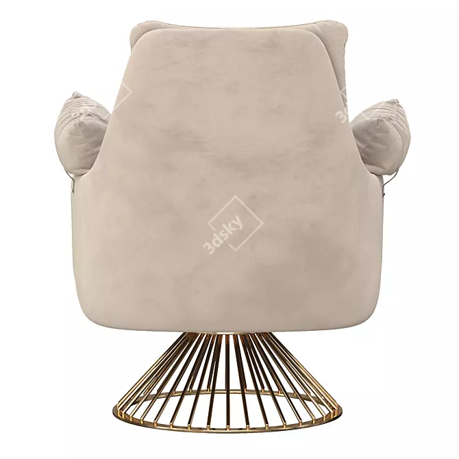 Modern Furniture Style Armchair 3D model image 5