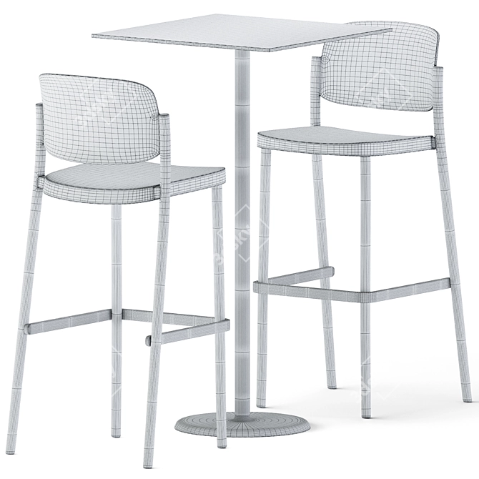 Elevate your space with the Alfiere High Table by Colos 3D model image 6