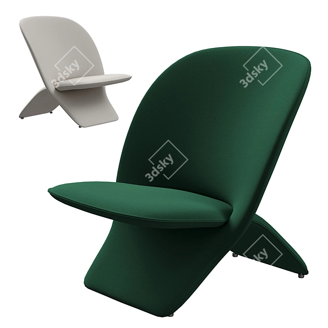 Elegant Artifort Niloo Chair 3D model image 1