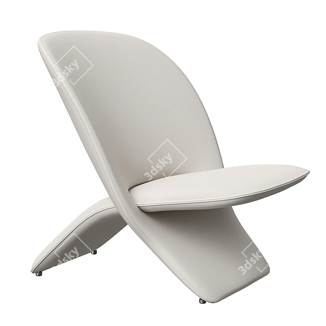 Elegant Artifort Niloo Chair 3D model image 2