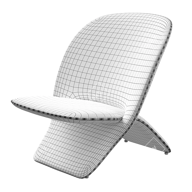 Elegant Artifort Niloo Chair 3D model image 13