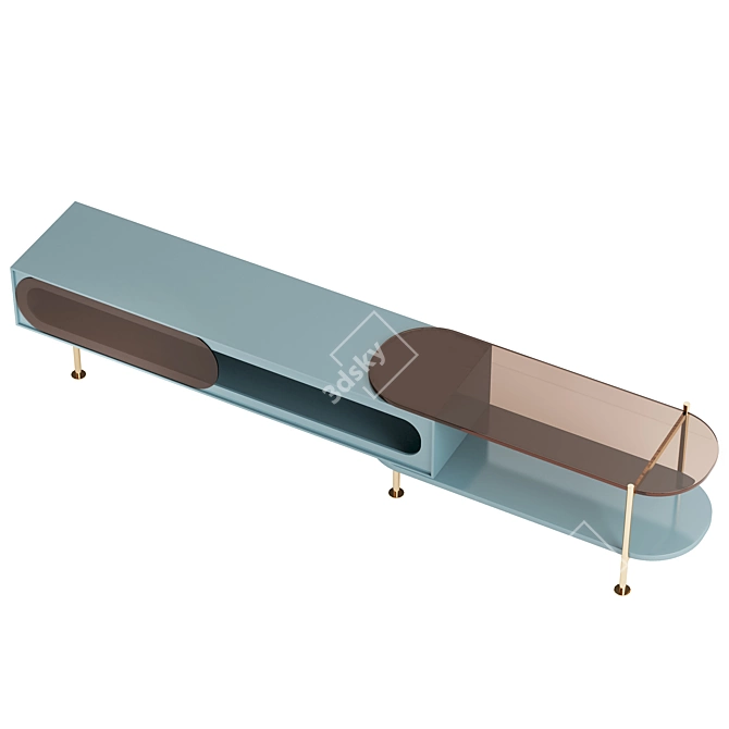Versatile Storage Solution: Drawer Cabinet 3D model image 2