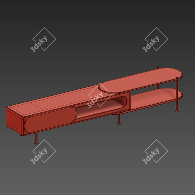 Versatile Storage Solution: Drawer Cabinet 3D model image 3
