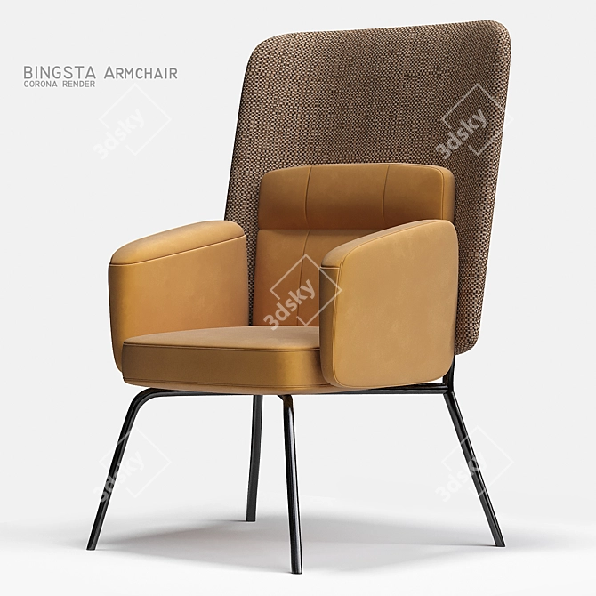 Cozy and Chic BINGSTA Armchair 3D model image 1