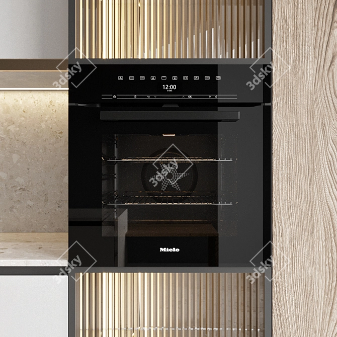 Elegant Kitchen Range: Faber Cylindra Isola Gloss+ and Blanco Mixer 3D model image 4