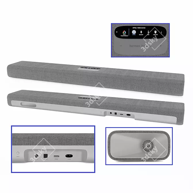 Harman Kardon MultiBeam Pro Soundbar 3D model image 1