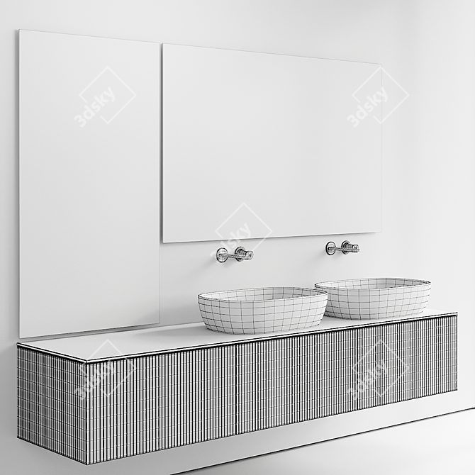 Antonio Lupi Binario 12 Vanity Set 3D model image 5