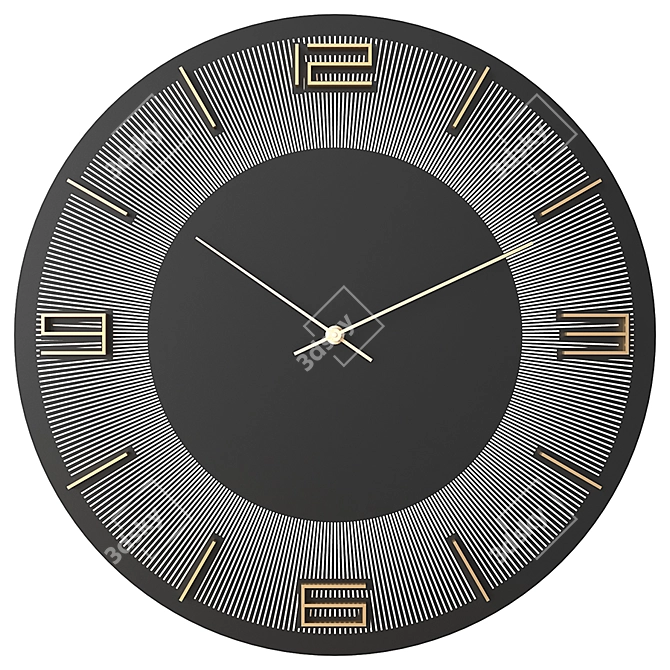 Elegant Time: KARE Leonardo Wall Clock 3D model image 1