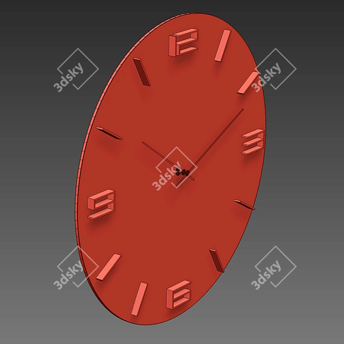 Elegant Time: KARE Leonardo Wall Clock 3D model image 4