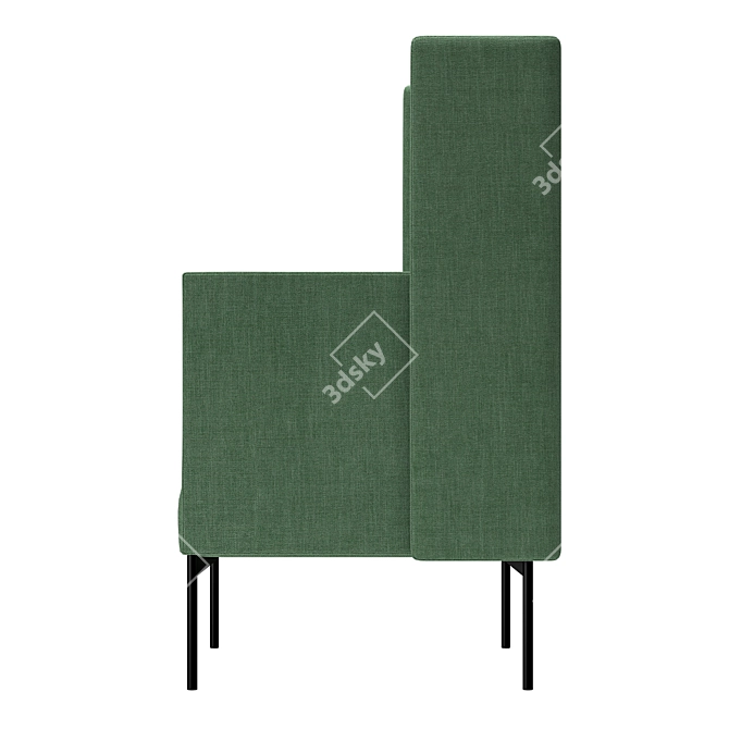 Elevate Your Comfort: Talk High-Back Armchair 3D model image 5