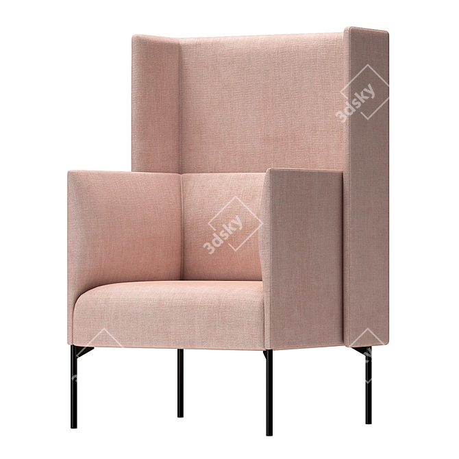 Elevate Your Comfort: Talk High-Back Armchair 3D model image 7