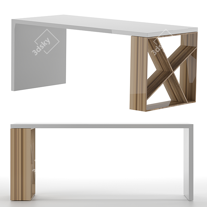 J-Table: Contemporary Asymmetric Design 3D model image 4