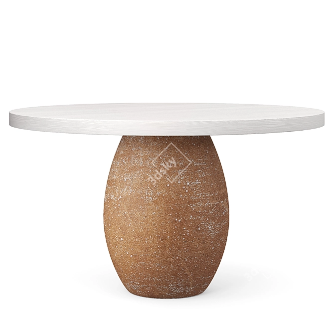 Ceramic Masterpiece: Liaigre Craie Table 3D model image 4