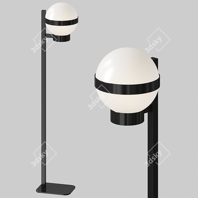 Barcino Glass F Floor Lamp 3D model image 1