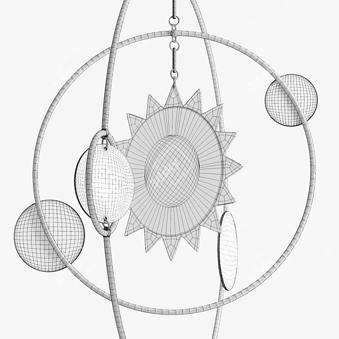 Celestial Orbit Mobile 3D model image 6