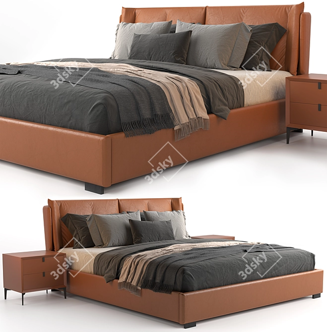 SleekMax Bed 3D model image 1