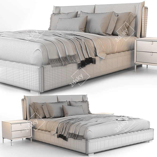 SleekMax Bed 3D model image 4