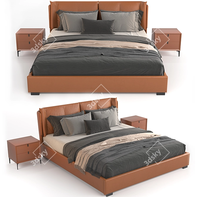 SleekMax Bed 3D model image 6