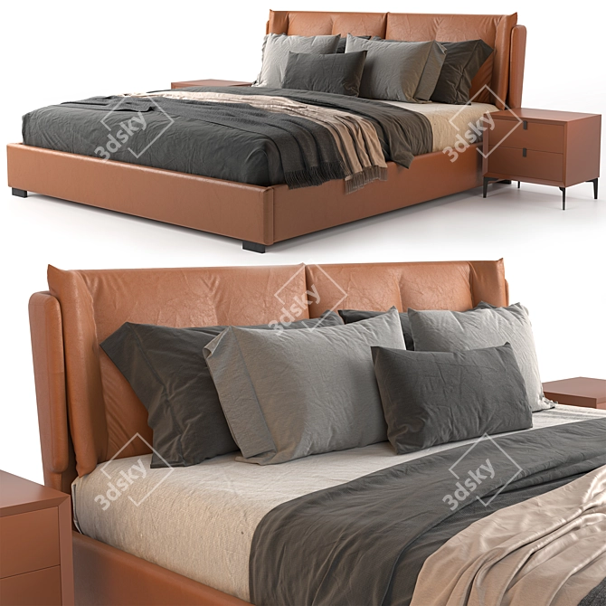 SleekMax Bed 3D model image 7