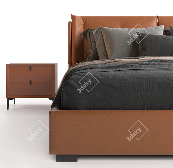 SleekMax Bed 3D model image 10