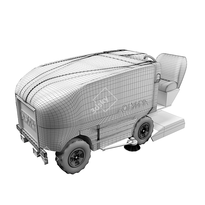 Olympia Millennium Ice Resurfacer: Cutting-Edge Precision 3D model image 3