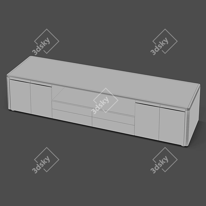 PATERNA TV Stand: Stylish & Spacious 3D model image 3