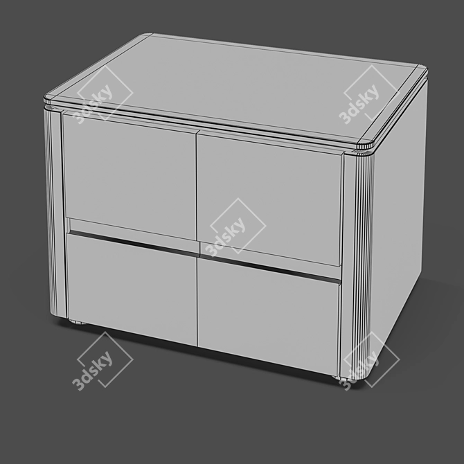 PATERNA Bedside Table: MOD Interiors 3D model image 3