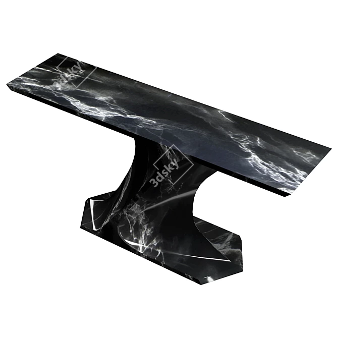 Elegant Marble Table 3D model image 3