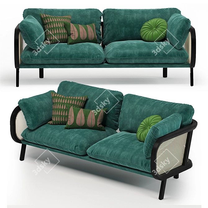 BuzziCane: Stylish and Versatile Sofa 3D model image 2